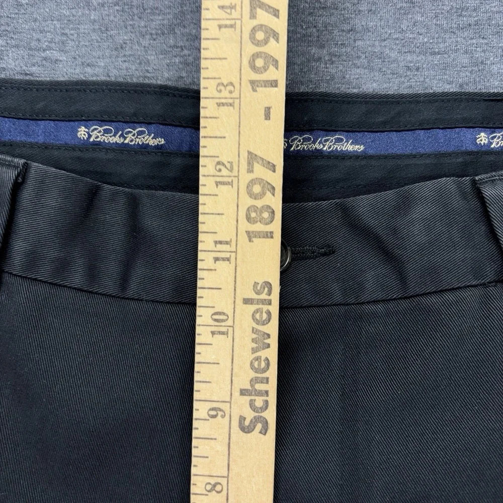 Brooks Brothers Advantage Chino Hudson Pants Mens 36x30 Black Preppy Office